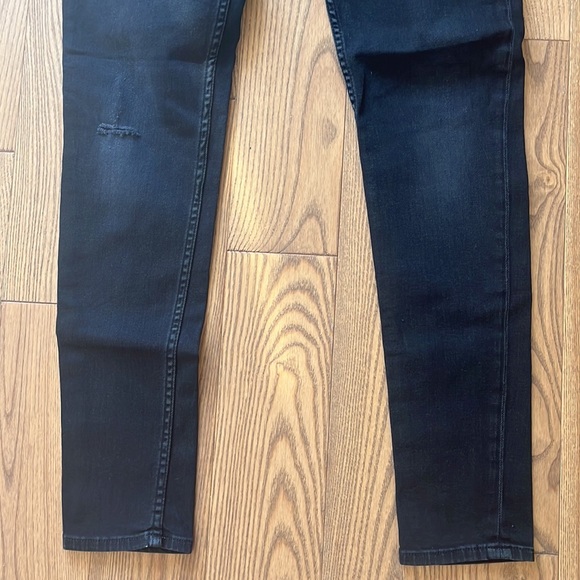 Hudson Womens Midrise Lydia Super Skinny Black Jeans Flap Button Pocket Size 28 - Picture 3 of 16